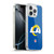 NFL Los Angeles Rams Logo Plain Soft Gel Case for Apple iPhone 16 Pro Max & MagSafe