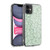Anis Illustration Mix Pattern Tiny Leaves Green Soft Gel Case for Apple iPhone 11
