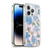 Anis Illustration Mix Pattern Soft Feminine Blue Flowers Soft Gel Case for Apple iPhone 13 Pro & MagSafe
