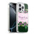 Frida Kahlo Purple Florals Border Soft Gel Case for Apple iPhone 16 Pro & MagSafe