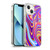 Suzan Lind Marble Purple Yellow Red Soft Gel Case for Apple iPhone 13