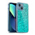 PLdesign Sparkle Prints Aqua Blue Soft Gel Case for Apple iPhone 13 Mini & MagSafe