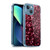 PLdesign Sparkle Prints Burgundy Red Soft Gel Case for Apple iPhone 13 Mini & MagSafe