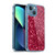 PLdesign Sparkle Prints Dark Pink Red Soft Gel Case for Apple iPhone 13 Mini & MagSafe