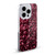 PLdesign Sparkle Prints Burgundy Red Soft Gel Case for Apple iPhone 14