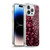 PLdesign Sparkle Prints Burgundy Red Soft Gel Case for Apple iPhone 14 Pro Max & MagSafe