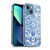 Micklyn Le Feuvre Floral Patterns Denim Blues Soft Gel Case for Apple iPhone 13 Mini & MagSafe