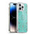 Micklyn Le Feuvre Floral Patterns Mint Green And Grey Soft Gel Case for Apple iPhone 13 Pro Max & MagSafe