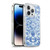 Micklyn Le Feuvre Floral Patterns Denim Blues Soft Gel Case for Apple iPhone 13 Pro & MagSafe