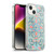 Micklyn Le Feuvre Floral Patterns Red And Blue Soft Gel Case for Apple iPhone 14 Plus & MagSafe