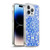 Micklyn Le Feuvre Floral Patterns Cobalt Blue And White Soft Gel Case for Apple iPhone 14 Pro Max & MagSafe