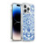 Micklyn Le Feuvre Floral Patterns Denim Blues Soft Gel Case for Apple iPhone 14 Pro Max & MagSafe