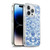 Micklyn Le Feuvre Floral Patterns Denim Blues Soft Gel Case for Apple iPhone 14 Pro & MagSafe