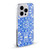 Micklyn Le Feuvre Floral Patterns Cobalt Blue And White Soft Gel Case for Apple iPhone 17 Pro