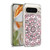 Micklyn Le Feuvre Floral Patterns Monochrome And Pink Soft Gel Case for Google Pixel 9 / Pixel 9 Pro