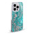 LebensArt Geo Liquid Marble Glamour Teal Soft Gel Case for Apple iPhone 13