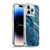 LebensArt Geo Liquid Marble Blue Tea Soft Gel Case for Apple iPhone 14 Pro Max & MagSafe