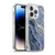 LebensArt Geo Liquid Marble Cold Blue Soft Gel Case for Apple iPhone 14 Pro & MagSafe