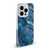 LebensArt Geo Liquid Marble Blue Tea Soft Gel Case for Apple iPhone 16 & MagSafe