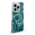 LebensArt Geo Liquid Marble Midnight Green Soft Gel Case for Apple iPhone 16 Pro Max & MagSafe