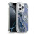LebensArt Geo Liquid Marble Cold Blue Soft Gel Case for Apple iPhone 16 Pro & MagSafe