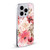 Anis Illustration Floral Pattern Light Red Soft Gel Case for Apple iPhone 13 Pro & MagSafe