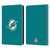 NFL Miami Dolphins Logo Plain Leather Book Wallet Case Cover For Amazon Kindle 11th Gen (2024)