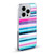 Ninola Watercolor Prints Ombre Stripes Pink Soft Gel Case for Apple iPhone 14