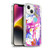 Ninola Watercolor Prints Pink Paint Splashes Soft Gel Case for Apple iPhone 14