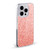 PLdesign Sparkly Coral Light Pink Soft Gel Case for Apple iPhone 13 Mini & MagSafe