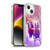 Random Galaxy Space Llama Galaxy Purple Cat Soft Gel Case for Apple iPhone 14