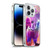 Random Galaxy Space Llama Purple Galaxy Cat Soft Gel Case for Apple iPhone 14 Pro & MagSafe