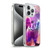 Random Galaxy Space Llama Purple Galaxy Cat Soft Gel Case for Apple iPhone 15 Pro & MagSafe