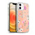 Anis Illustration Flower Pattern 2 Peach Soft Gel Case for Apple iPhone 12 / iPhone 12 Pro & MagSafe