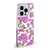 Anis Illustration Flower Pattern 2 Purple Soft Gel Case for Apple iPhone 12 / iPhone 12 Pro & MagSafe