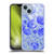 Anis Illustration Flower Pattern 2 Blue Soft Gel Case for Apple iPhone 14 Plus & MagSafe