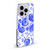 Anis Illustration Flower Pattern 2 Blue Soft Gel Case for Apple iPhone 14 Plus & MagSafe