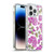 Anis Illustration Flower Pattern 2 Purple Soft Gel Case for Apple iPhone 14 Pro Max & MagSafe