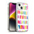 Ninola Colorful Geometric Rainbow Brushstrokes Soft Gel Case for Apple iPhone 14
