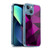 PLdesign Geometric Patterns Dark Pink And Black Mesh Soft Gel Case for Apple iPhone 13 Mini & MagSafe