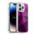 PLdesign Geometric Patterns Dark Pink And Black Mesh Soft Gel Case for Apple iPhone 13 Pro & MagSafe