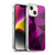 PLdesign Geometric Patterns Dark Pink And Black Mesh Soft Gel Case for Apple iPhone 14