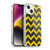 PLdesign Geometric Patterns Yellow Gray Vintage Soft Gel Case for Apple iPhone 14 Plus & MagSafe