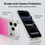 PLdesign Geometric Patterns Hot Pink Gradient Mesh Soft Gel Case for Apple iPhone 17 Pro Max
