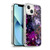 Anis Illustration Graphics Floral Chaos Purple Soft Gel Case for Apple iPhone 13