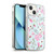 Anis Illustration Graphics Romantic Pattern Light Blue Soft Gel Case for Apple iPhone 13
