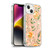 Anis Illustration Graphics Elderflower Orange Pastel Soft Gel Case for Apple iPhone 14 Plus & MagSafe