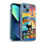 Michael David Ward Psychedelic Art Cat In Midnight Paris Soft Gel Case for Apple iPhone 13 Mini & MagSafe