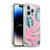 Haroulita Leaves 2 Pink Soft Gel Case for Apple iPhone 14 Pro & MagSafe