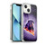 Random Galaxy Space Pizza Ride Purple Galaxy Black Dog Soft Gel Case for Apple iPhone 13